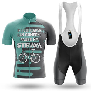 PAUSE MY STRAVA V8 - Men's Cycling Kit(#0Y94)