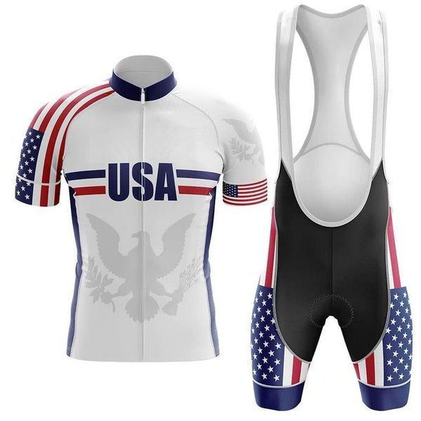 USA V6 - Men's Short Sleeve Cycling Sets(#0T97)