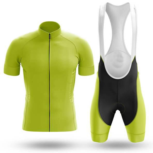 Plain Green Cycling Jersey Set #I83