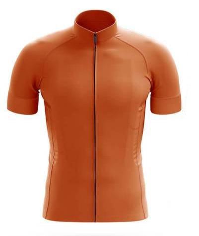 Plain Orange Cycling Jersey Set #I84