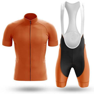 Plain Orange Cycling Jersey Set #I84