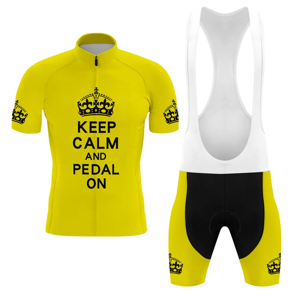 Keep Calm Men's Short Sleeve Cycling Kit(#0M82)