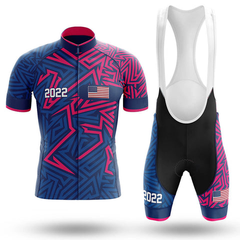 USA 2022 V2- Men's Cycling Kit(#1D99)