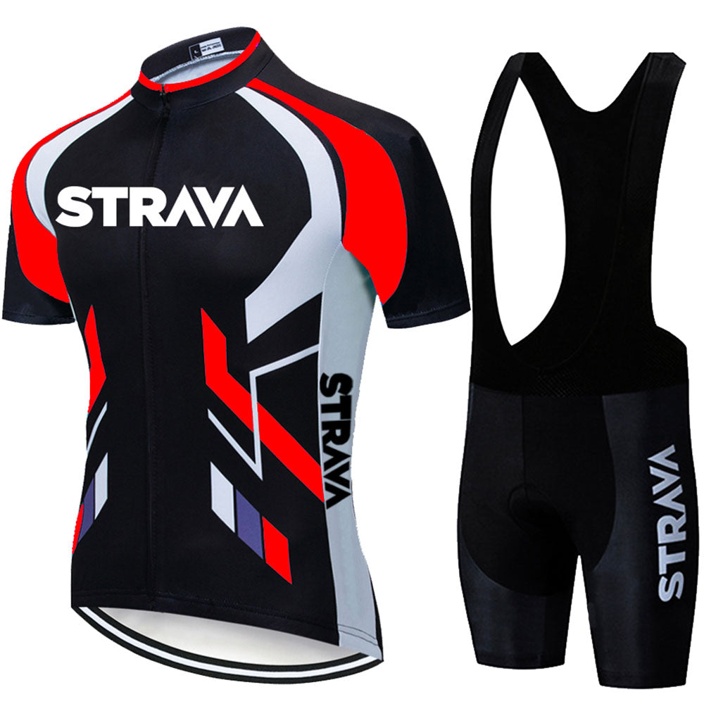 Strava Men's Short Sleeve Cycling Kit(#Y24)
