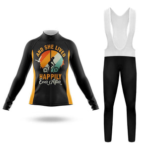 And She Lived Happily Women's Long Sleeve Cycling Kit(#0Q37)