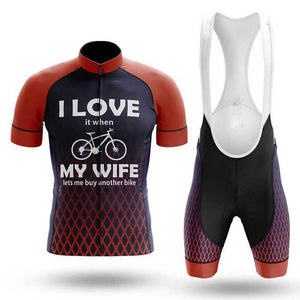 I LOVE MY WIFE Cycling Short Sleeve Jersey Set (# 459)