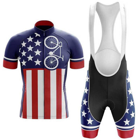 U.S. Cycling Short Sleeve Jersey Set (#457 )