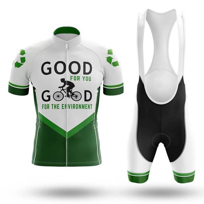 GOOD FOR THE ENVIRONMENT Cycling Short Sleeve Jersey Set（#464）