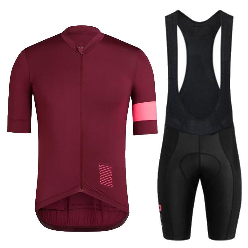 Red Cycling Short Sleeve Jersey Set(#651)