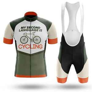 MY SECOND LANGUAGE IS Cycling Short Sleeve Jersey Set (#462)