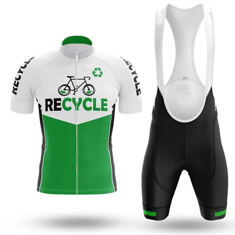 RECYCLE Cycling Short Sleeve Jersey Set(# 454)