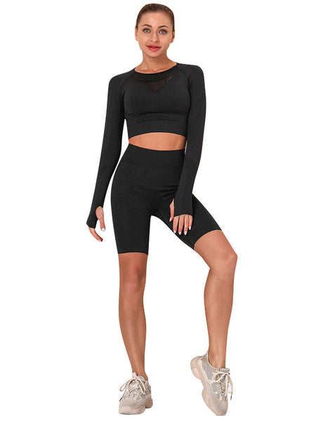 Seamless Sports Shorts 2 Pieces