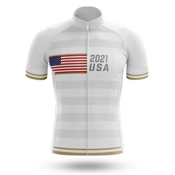 USA 2021 Men's Short Sleeve Cycling Sets(#O27)