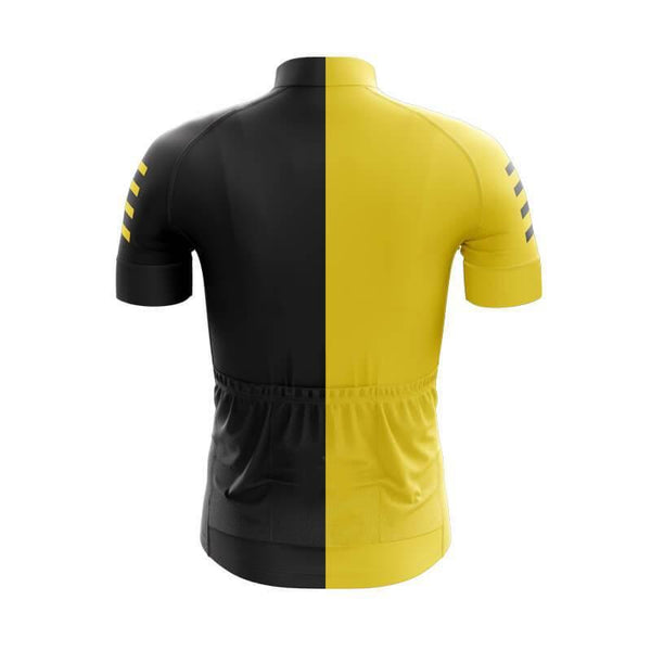Yellow Split Cycling Jersey Set #J25