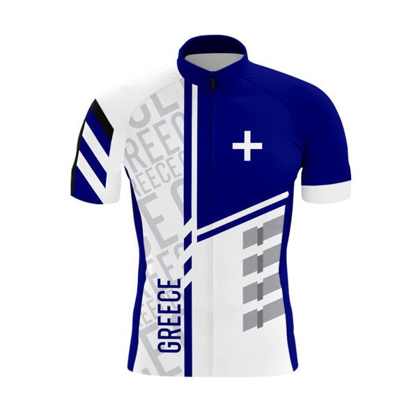 Greece Men's Short Sleeve Cycling Kit(#0B4）