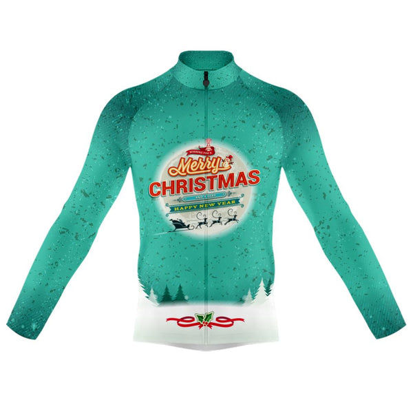Merry Christmas Santa Claus Long Sleeve Cycling Kit(#0O72)