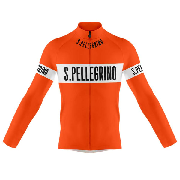 San Pellegrino Retro Long Sleeve Cycling Kit(#0O65)