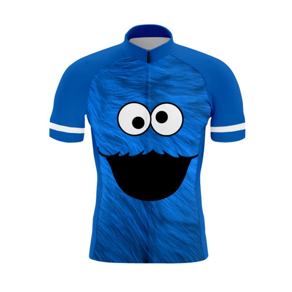 Cookie Monster Sesame Street Men's Short Sleeve Cycling Kit(#0H22)