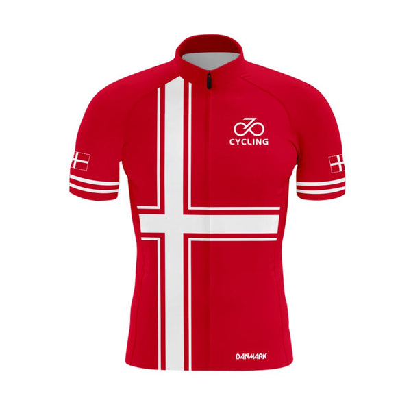 Danmark Fleet Men's Short Sleeve Cycling Kit(#0B72)