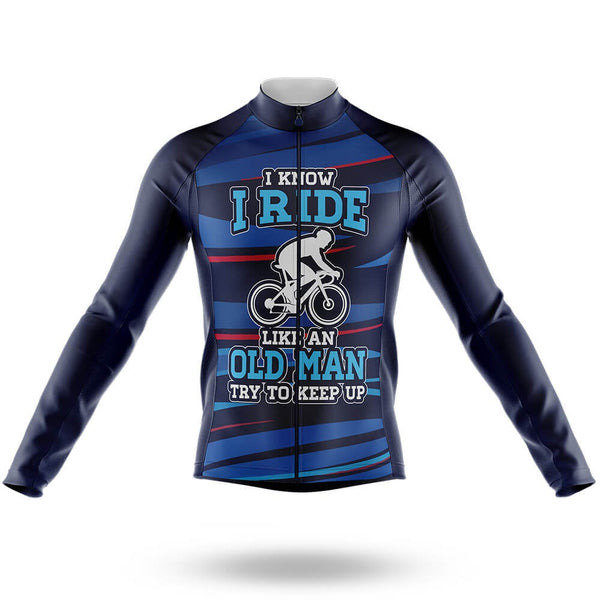 I Ride Like An Old Man V7 - Men's Cycling Kit(#1A44)
