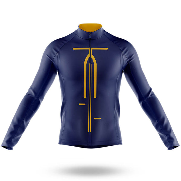 Minimal Bicycle - Men's Cycling Kit-Long Sleeve Jersey-Global Cycling Gear