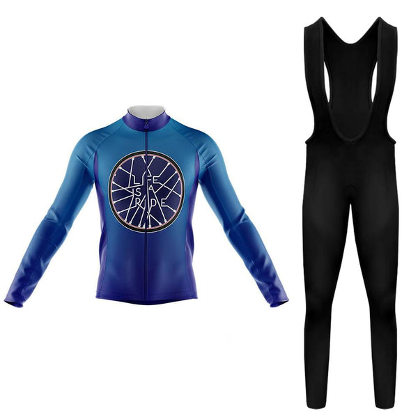 Life Is A Ride Men's Long Sleeve Cycling Kit(#S016)