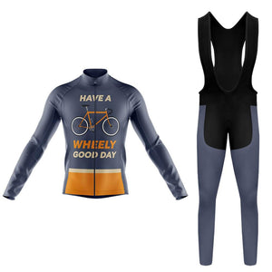 Wheely Good Day Men's Long Sleeve Cycling Kit(#S013)