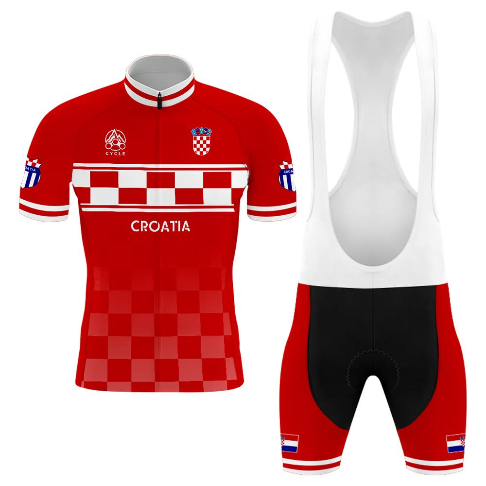 Croatian Player Men's Short Sleeve Cycling Kit(#0M25)