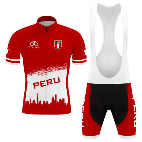 The Republic of Peru Men's Short Sleeve Cycling Kit(#0F57)