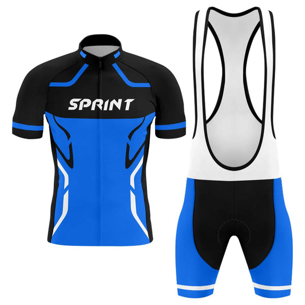 Sprint Contrast Color Men's Short Sleeve Cycling Kit(#X58)