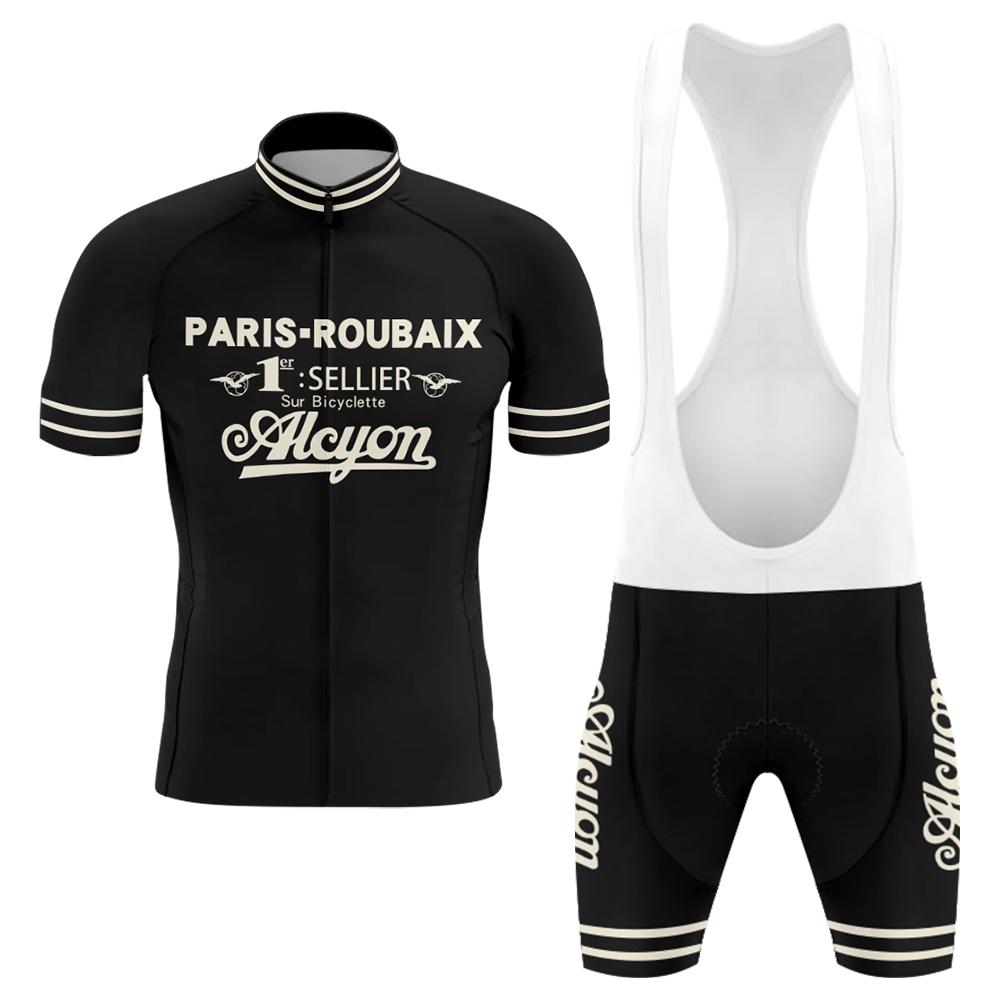 Paris to Roubaix Men's Short Sleeve Cycling Kit(#0O16)