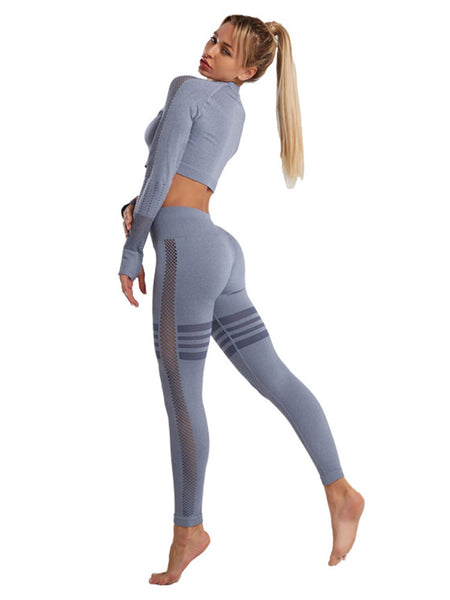 Hollow Out Yoga Sets Two Piece Outfits