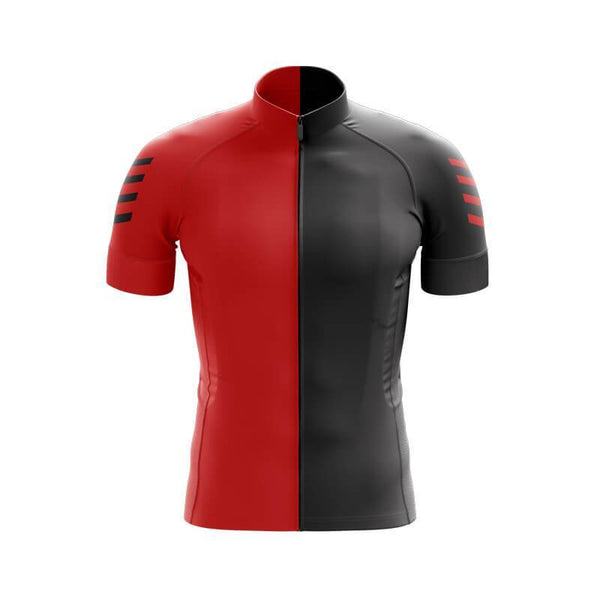 Red Split Cycling Jersey Set #J27