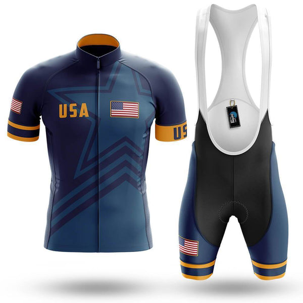 USA S5 Navy - Men's Cycling Kit(#B19)