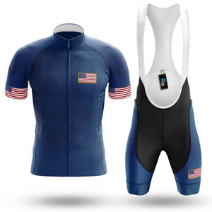 USA V2 - Navy - Men's Cycling Kit(#B20)
