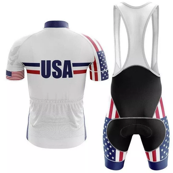 USA V6 - Men's Short Sleeve Cycling Sets(#0T97)