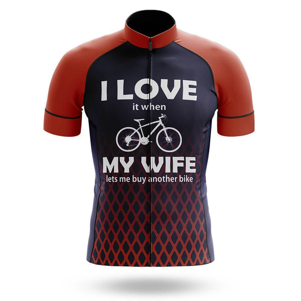 I LOVE MY WIFE Cycling Short Sleeve Jersey Set (# 459)