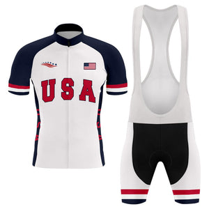 USA Olympic Men's Short Sleeve Cycling Kit(#0A6)