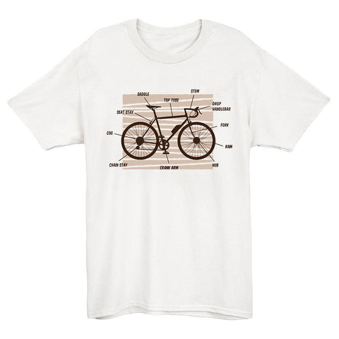 Bike Anatomy Short Sleeve T-shirt(#0T61)
