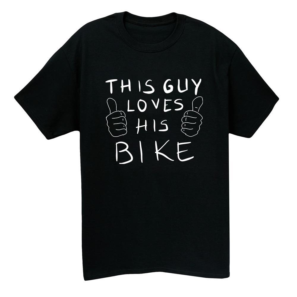 This Guy Loves His Bike Short Sleeve T-shirt(#0T76)
