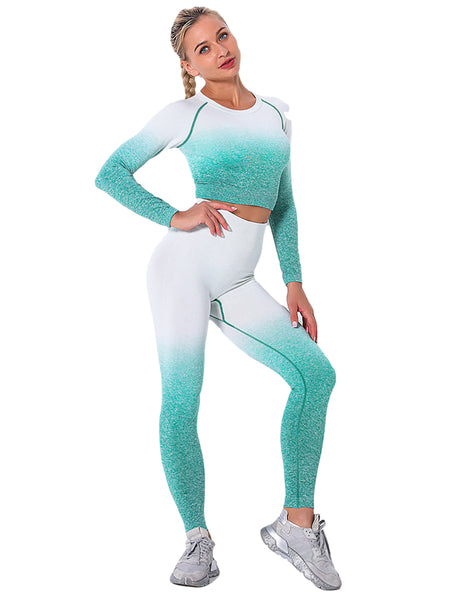 Seamless Gradient Two Piece Outfits