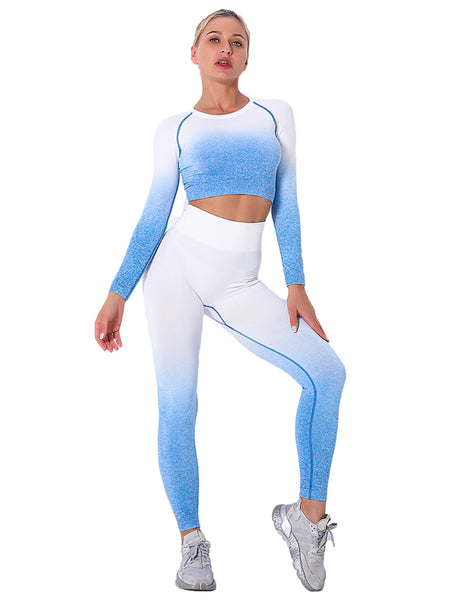 Seamless Gradient Two Piece Outfits