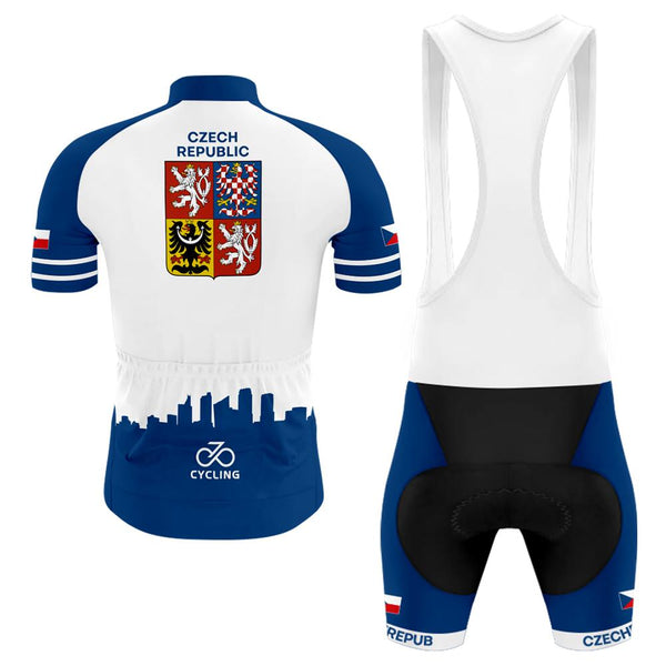 Czech Republic Men's Short Sleeve Cycling Kit(#0C91）