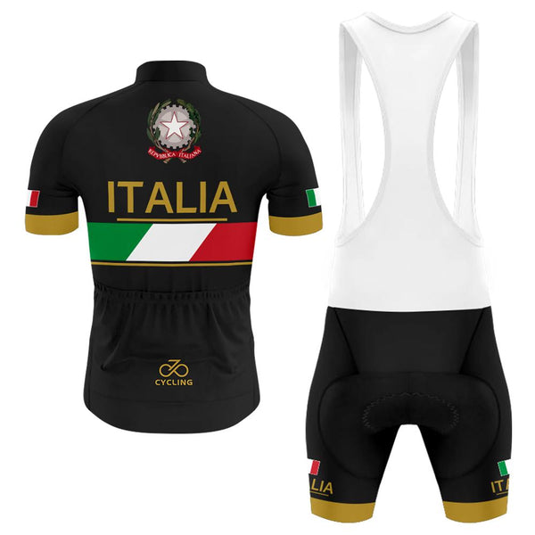 Italia Professional Team Men's Short Sleeve Cycling Kit(#0B88）
