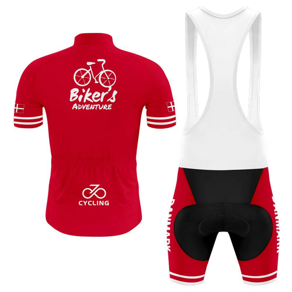 Danmark Fleet Men's Short Sleeve Cycling Kit(#0B72)