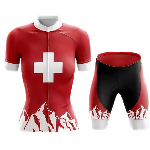 SWITZERLAND - Women's Cycling Kit(#1H13)