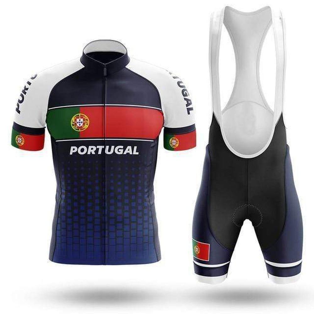 Team Portugal "Royal" Men's Cycling Jersey & Bib Short Collection #Y30