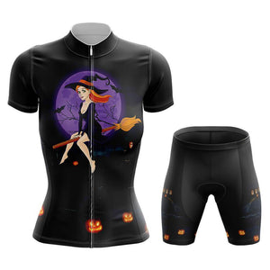 Witch Women's Short Sleeve Cycling Set(#V11)