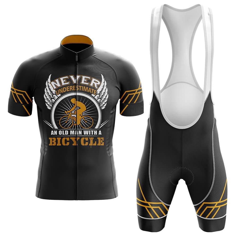 NEVER UNDERESTLMATE Old Man Men's Cycling Kit（#719）