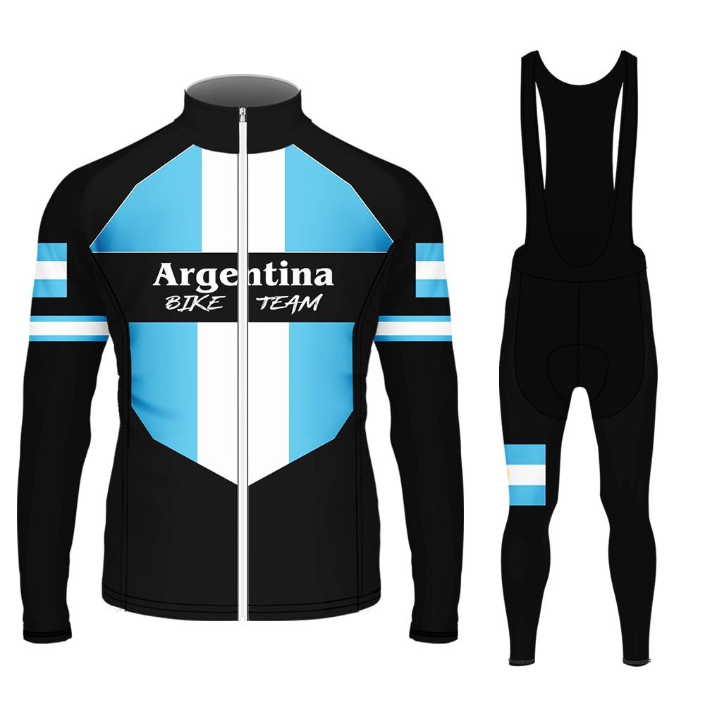 Team Argentina Men's Cycling Jersey & Pant Set #V52